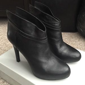 Jessica Simpson Black Leather Booties
