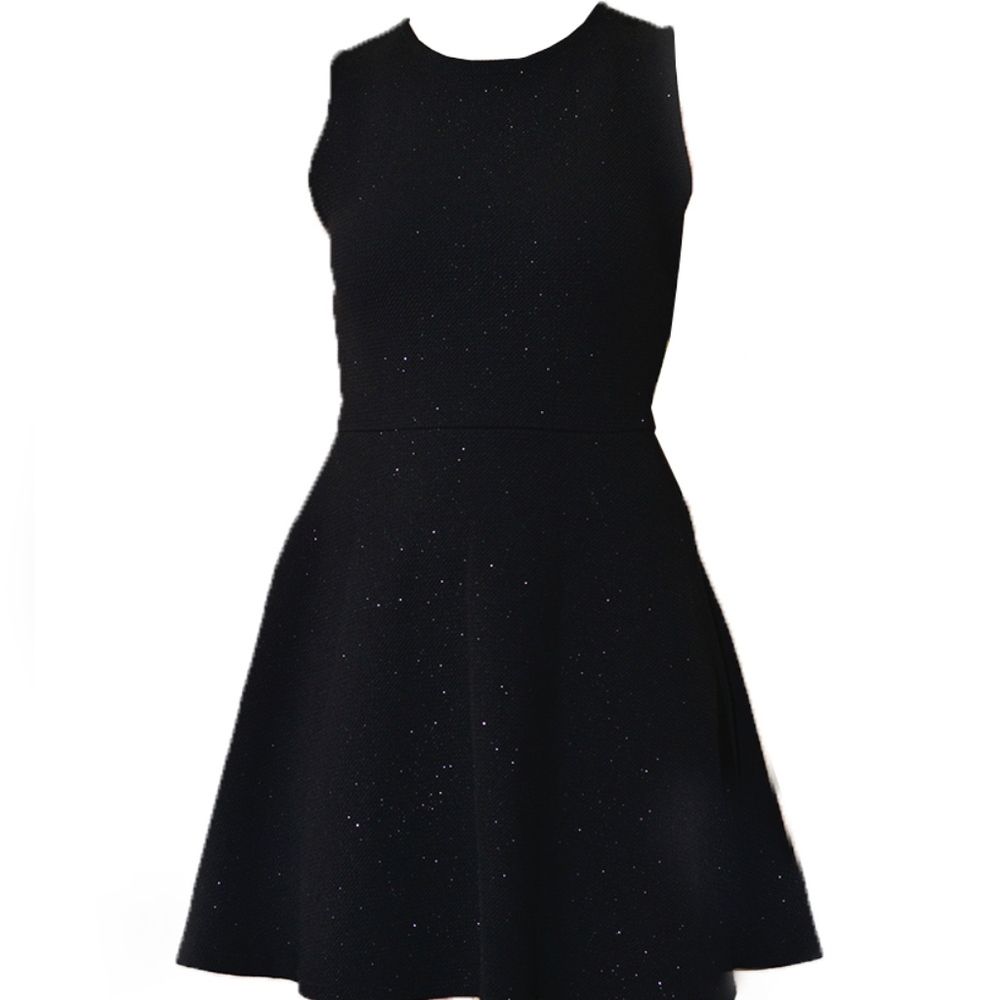 Women's Black Glitter Mini Dress Size Small