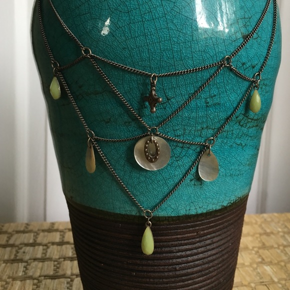 Witchy geometric statement necklace
