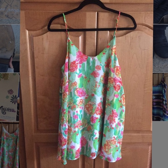 SHOW ME YOUR MUMU Mini Dress- Cactus Print