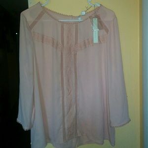 Classy blush pink blouse