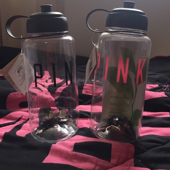 2 Brand New PINK water bottles