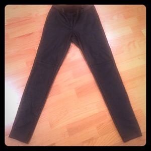 H&M imitation leather leggings