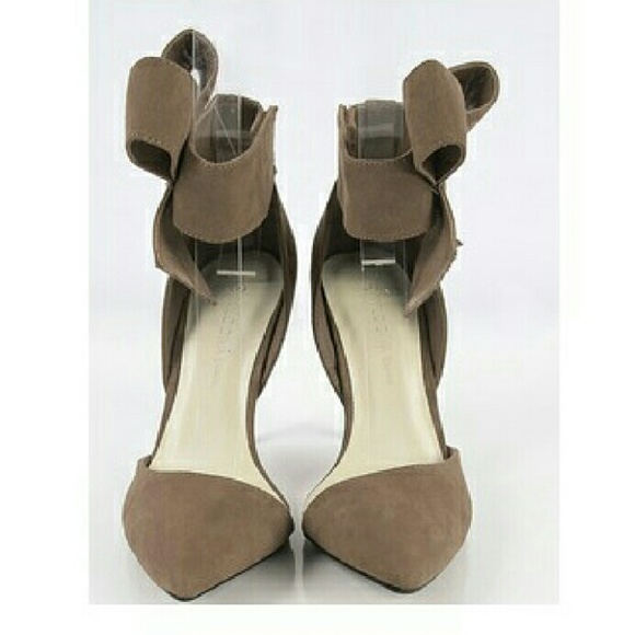 Taupe Bow-tie Heels - Picture 3 of 4