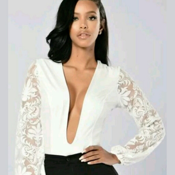 Fashion Nova Low Cut Sexy Fashion Bodysuit