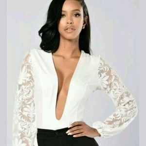 Fashion Nova Low Cut Sexy Fashion Bodysuit