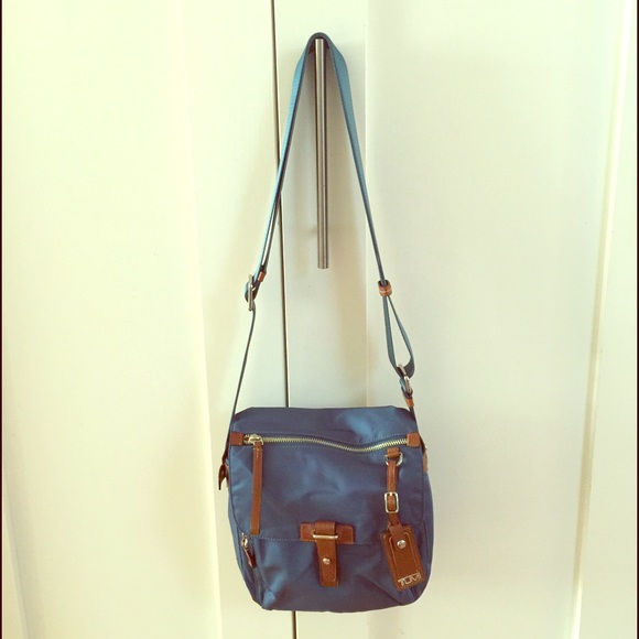 TUMI Crossbody Handbag Nylon & Leather