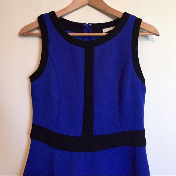 [sold] Cobalt blue fit and flare dress - Picture 2 of 3