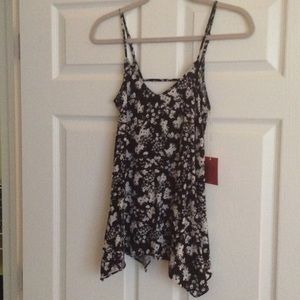 Black and white tank top