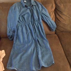 Motherhood maternity jean dress