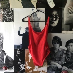 Red one piece for @kelseacherie