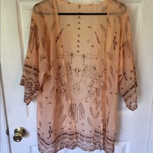 Women's chiffon kimono