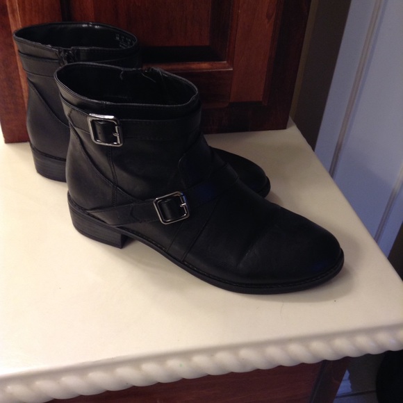 Black ankle boots