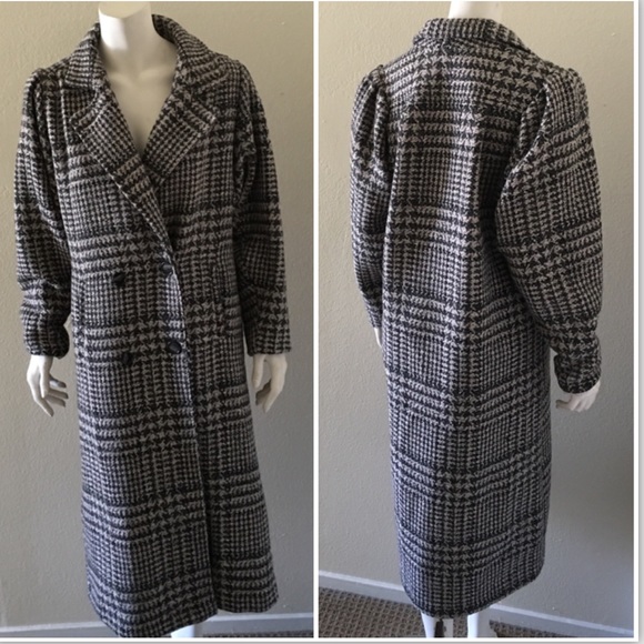 Miss New Yorker Printed Double Breasted Coat