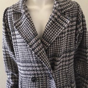 Miss New Yorker | Jackets & Coats | Miss New Yorker Printed Double Breasted Coat | Poshmark