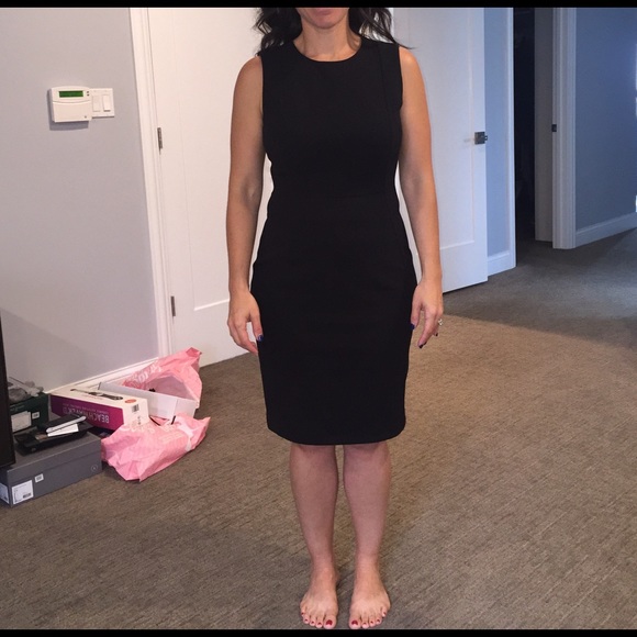 Calvin Klein black sheath dress