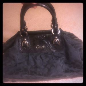 Black coach purse