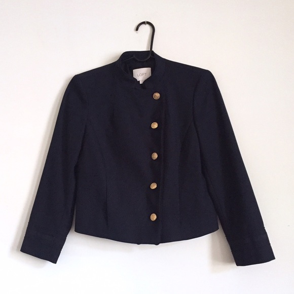 LOFT Jackets & Blazers - LOFT Nautical Military Cropped Blazer