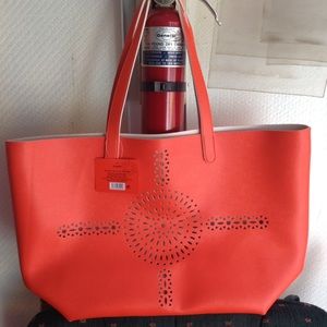 Orange shoulder bag
