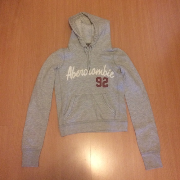 Abercrombie grey hoodie xs