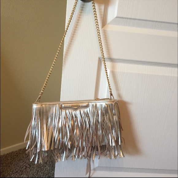 Rebecca minkoff gold tassel purse - Picture 2 of 4