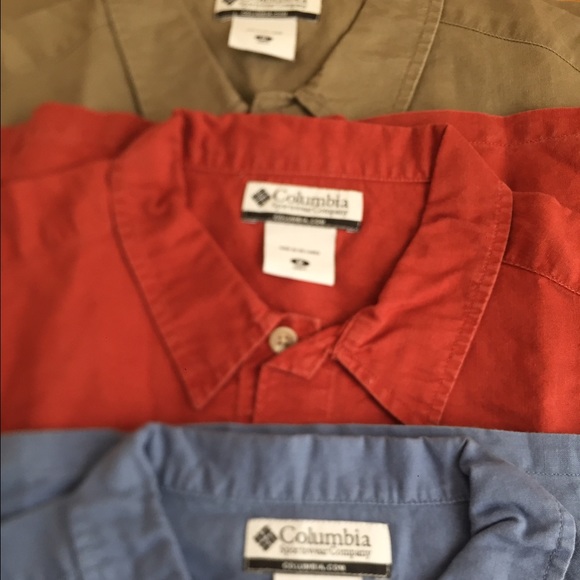 Lot of 3 Columbia mens shirts