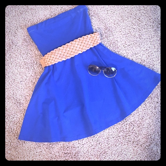 Royal blue babydoll dress