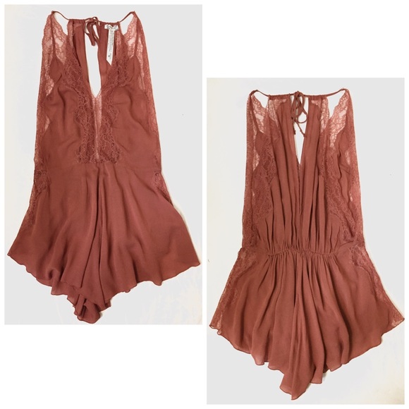 πLast One!π FP Orange Keep Me Romper - Picture 2 of 4