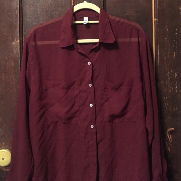 American apparel chiffon shirt