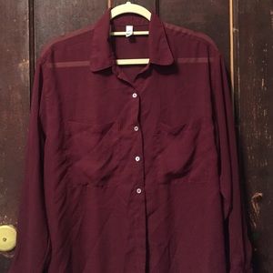 American apparel chiffon shirt