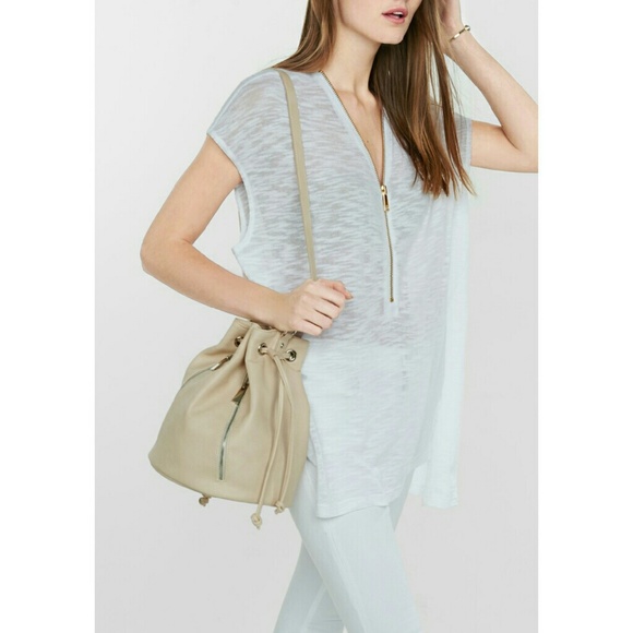 Slub Knit Zip Front Cap Sleeve Hi-Lo Sweater - Picture 2 of 2