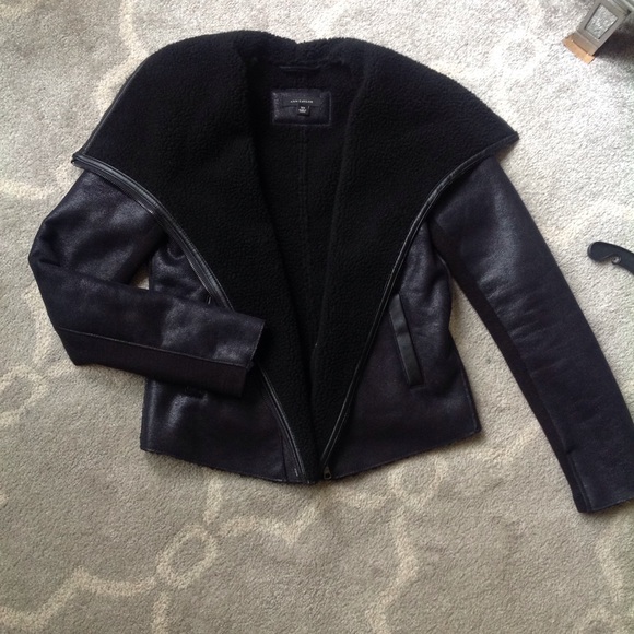 MORE PHOTOS: Ann Taylor Faux Leather Jacket - Picture 2 of 4