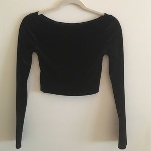 Velvet Crop Top