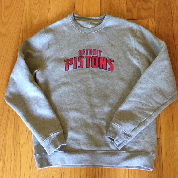 Detroit pistons crewneck sweatshirt Clearance