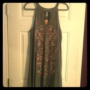Olive green dress
