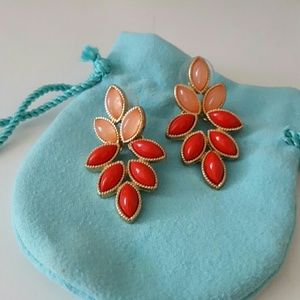 Coral Red earrings
