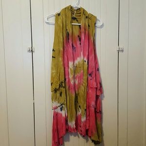 Boho tie died wrap/cardigan