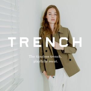 Everlane the swing trench coat short jacket