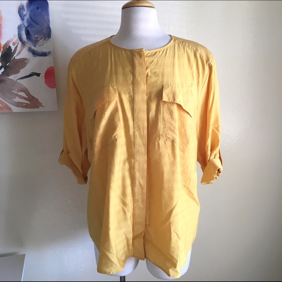 Beverly Drive Tops - Mustard blouse