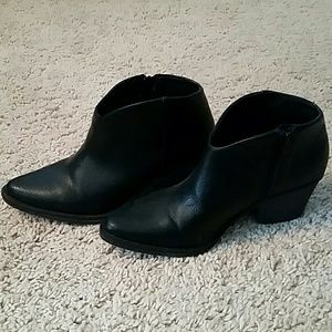 Black ankle boots