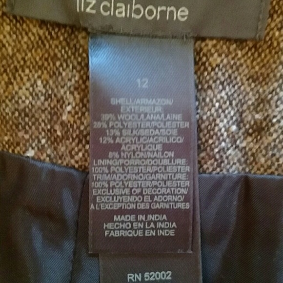 NWT - Brown Liz Claiborne size 12 skirt - Picture 4 of 4