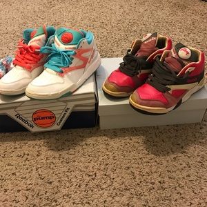Reebok pump size 8 both package