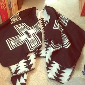 Old navy Aztec poncho