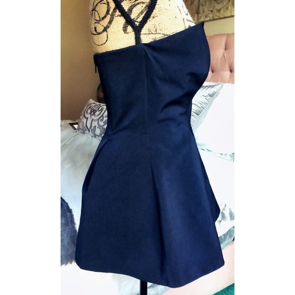 C/MEO Navy Strapless Sweetheart Neckline Bustier - Picture 3 of 4