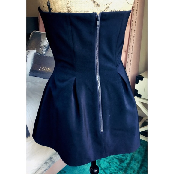 C/MEO Navy Strapless Sweetheart Neckline Bustier - Picture 4 of 4