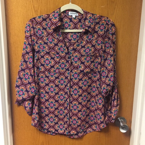 Express Button down Top