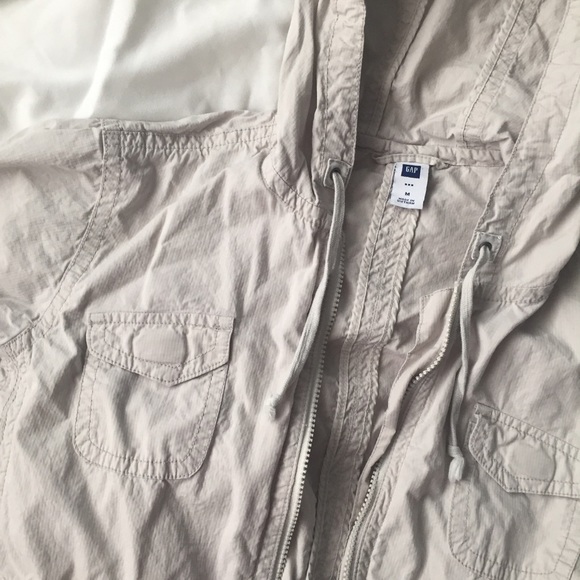 GAP White/Grey Utility Army Jacket - Picture 2 of 4