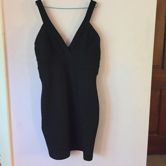 Black forever 21 dress deep v