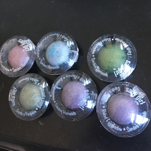 4 Sally girl baked eyeshadows.. New!!