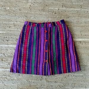 SOLD High waisted vintage button skirt